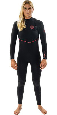 2024 Rip Curl Womens Flashbomb Fusion 4/3mm Zip Free Wetsuit 159WFS - Black